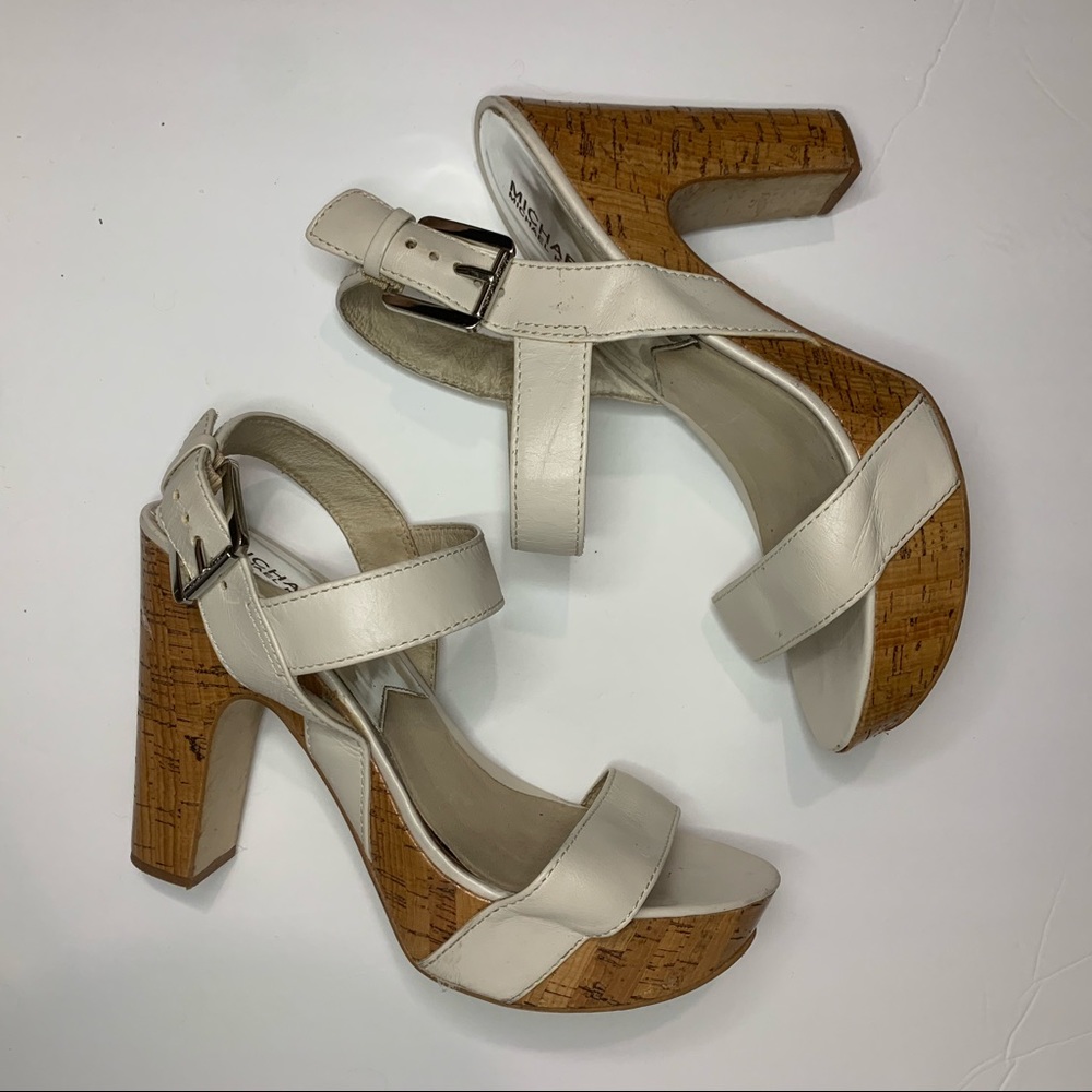 MICHAEL Michael Kors Ivana cork platform heels